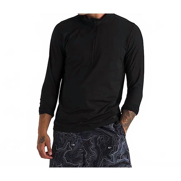NEW THE NORTH FACE dune sky quarter zip jacket in black